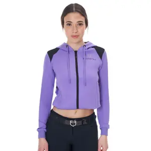 Dames sweatshirt met korte capuchon Equestro