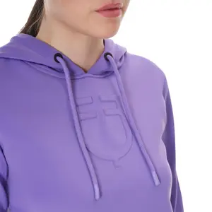 Sweatshirt com capuz recortado mulher Equestro image-5
