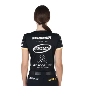 Γυναικείο T-shirt με πολλά λογότυπα Equestro image-5