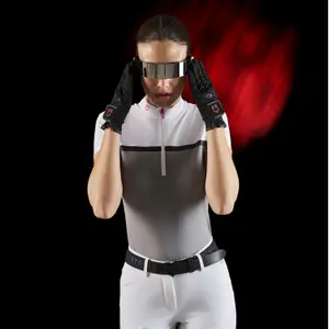 Women's competition polo shirt Equestro Ridertechnology image-2