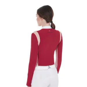 Turnierpolo mit langen Ärmeln Damen Equestro image-2