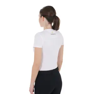 Katoenen dames-T-shirt Equestro Ride More Worry Less image-1