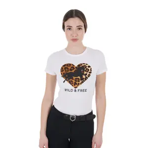 Γυναικείο βαμβακερό T-shirt Equestro Wild & Free image-0