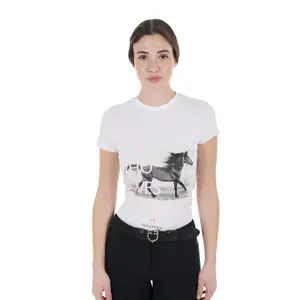Γυναικείο βαμβακερό T-shirt Equestro Horse Lover image-0