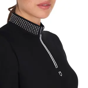 Damska techniczna koszulka polo do jazdy konnej Equestro image-2