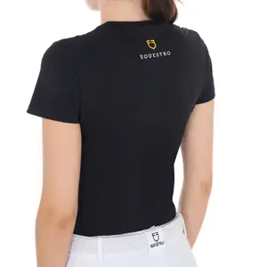 T-shirt coton femme Equestro Institutional image-1