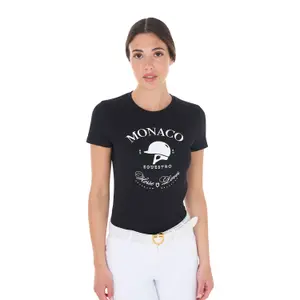 T-shirt coton femme Equestro Monaco image-0