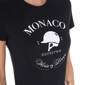 T-shirt coton femme Equestro Monaco image-2
