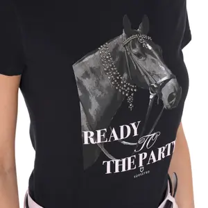 Katoenen dames-T-shirt Equestro Ready To The Party image-2