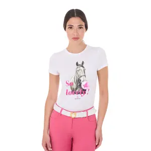 Γυναικείο βαμβακερό T-shirt Equestro So Lovely image-0