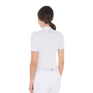 Turniershirt mit Strasskragen für Damen Equestro image-1