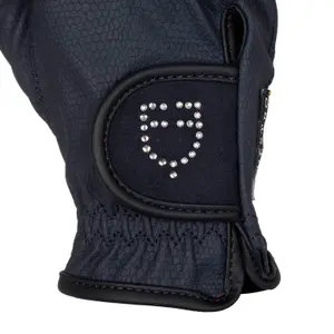 Γάντια d'équitation avec logo pailleté femme Equestro d image-2