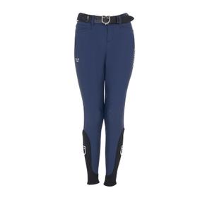 Pantaloni da equitazione mid grip per bambini Equestro X Fise image-0