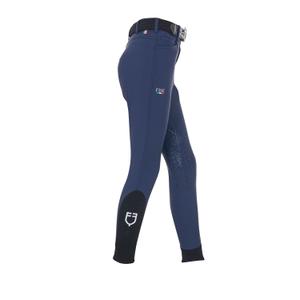 Pantaloni da equitazione mid grip per bambini Equestro X Fise image-2