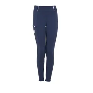 Girls' full grip riding leggings Equestro X FISE image-0