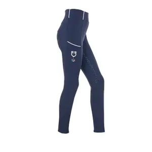 Girls' full grip riding leggings Equestro X FISE image-2
