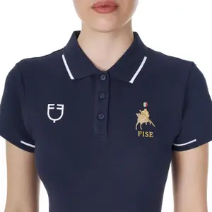 Polo equitazione da donna Equestro Three-button Training image-2