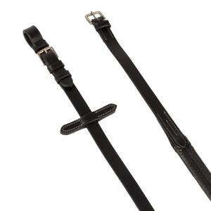 Leren en rubber teugels voor paarden Equestro image-2