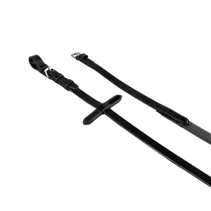 Wędzidła dla koni ze skóry i gładkiej gumy Equestro image-1