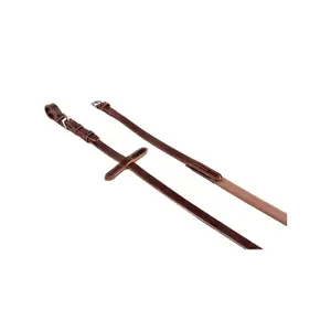 Wędzidła dla koni ze skóry i gładkiej gumy Equestro image-0