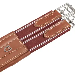 Leather jump strap with elastics Equestro image-4