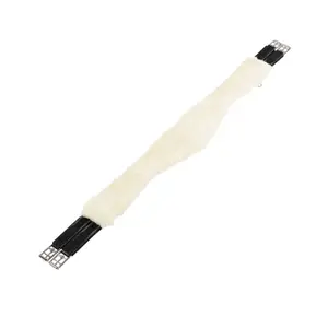 Cinta de selim em couro sintético de cordeiro Equestro image-1