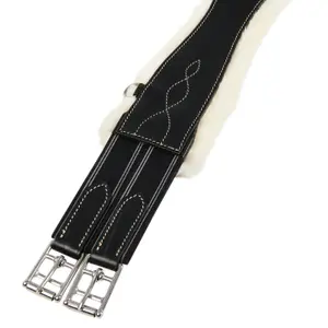 Cinta de selim em couro sintético de cordeiro Equestro image-2