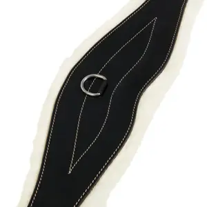 Cinta de selim em couro sintético de cordeiro Equestro image-3