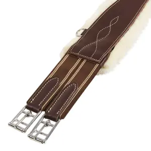 Pas napinowy z syntetycznej owczej skóry Equestro New image-2