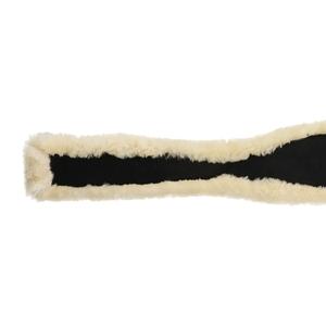 Synthetic sheepskin jumping girth for horses Equestro image-1