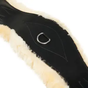 Dressurgurt zum Reiten aus Schafsfell Equestro Modello Gisele New image-2