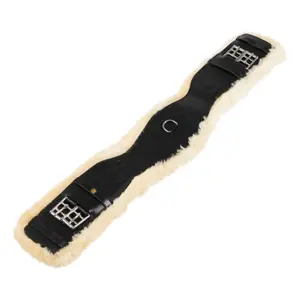 Dressurgurt zum Reiten aus Schafsfell Equestro Modello Gisele New image-0