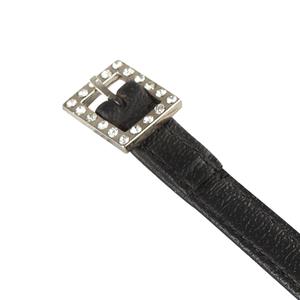 Leren sporenriemen voor paard met versierde gesp Equestro image-1