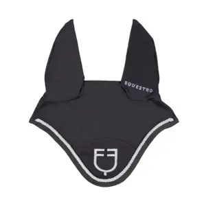 Fliegenhaube für Pferde mit Zugband Equestro image-0