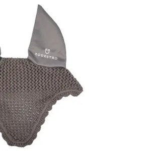 Czapka na muchy dla konia z bawełny z elastycznymi uszami Equestro image-2