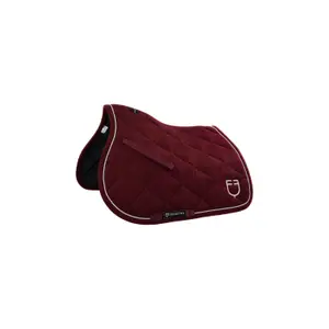 Jump saddle pad with logo for horse Equestro image-0