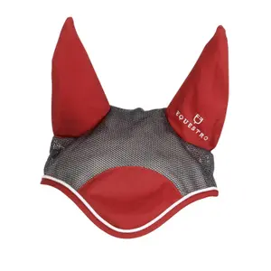 Czapka przeciw owadom dla konia z białym wykończeniem Equestro image-1