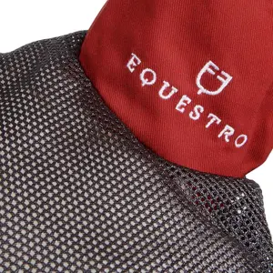 Czapka przeciw owadom dla konia z białym wykończeniem Equestro image-3