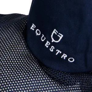 Czapka przeciw owadom dla konia z białym wykończeniem Equestro image-3