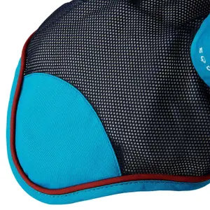 Vliegenkap voor paard met rode afwerking Equestro image-2