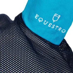 Vliegenkap voor paard met rode afwerking Equestro image-3