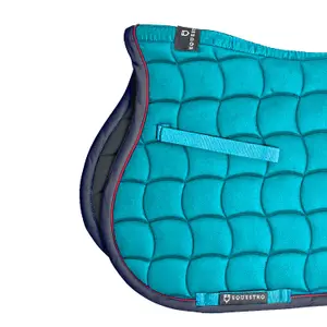 Almofada de sela de salto com bordado contrastante para cavalo Equestro image-1