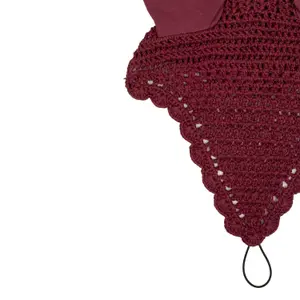 Flugnät för hästar i bomull med napp Equestro image-1