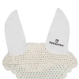 Flugnät för hästar i bomull med napp Equestro image-2