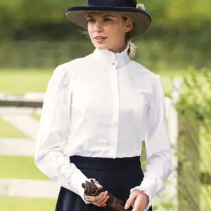 Camicia da concorso equestre da donna Equetech Frilly image-1