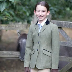 Children's tweed riding jacket Equetech Thornborough Deluxe image-1