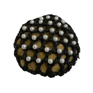 Goma de pelo red con perlas mujer Equetech image-0