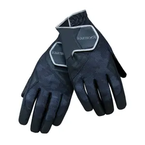 Guanti da equitazione in pelle da donna Equetech Stellar Supa-Grip image-0