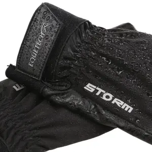Waterproof riding gloves for kids Equetech Storm image-2