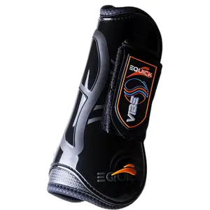 Guêtres antérieurs ouvertes pour cheval eQuick Vibe Velcro image-1